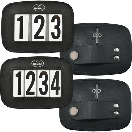 Hamag Leather Bridle Number Holders