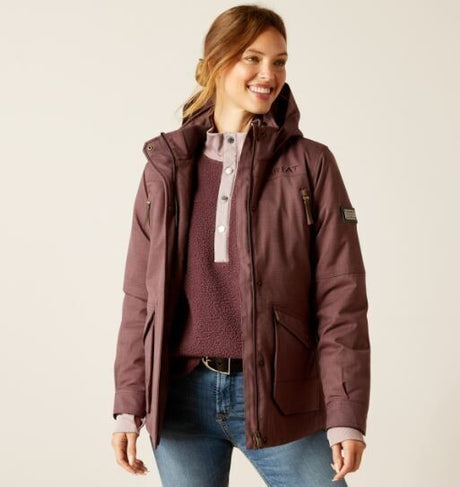 Ariat Womens Sterling Waterproof Parka Raisin