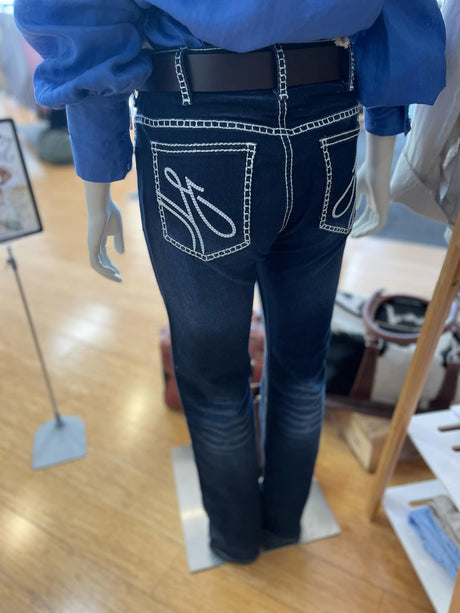 Hitchley and Harrow White Stitch Jean