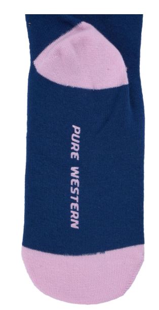 Pure Western AW25 Adult Crew Socks Twin Pack