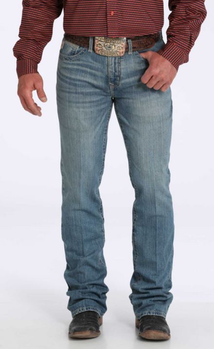 Cinch S52 Mens Ian Medium Stone Wash Bootcut Jean