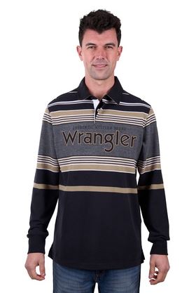 Wrangler AW25 Mens Luke Stripe Rugby