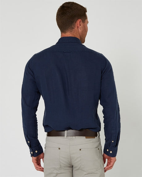 Pilbara Mens Linen Long Sleeve Shirt