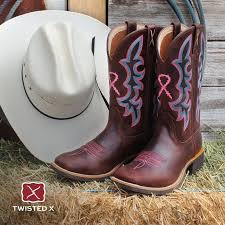 Twisted X Womens  Tech Pink Ribbon