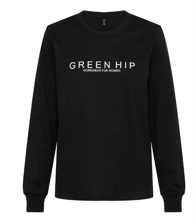 Green Hip Womens Long Sleeve Tee