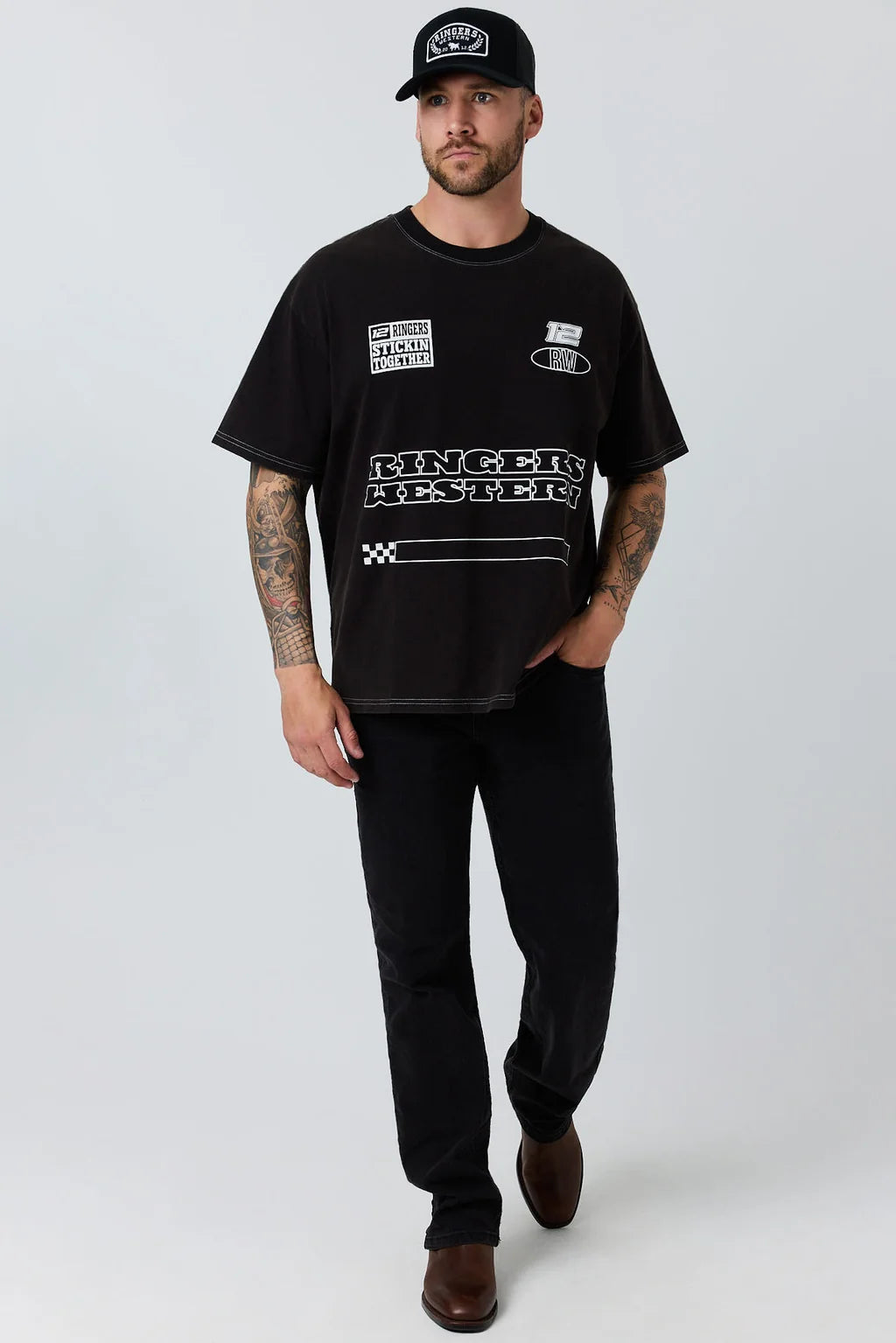 Ringers Western Chad Mens Box Fit Tee