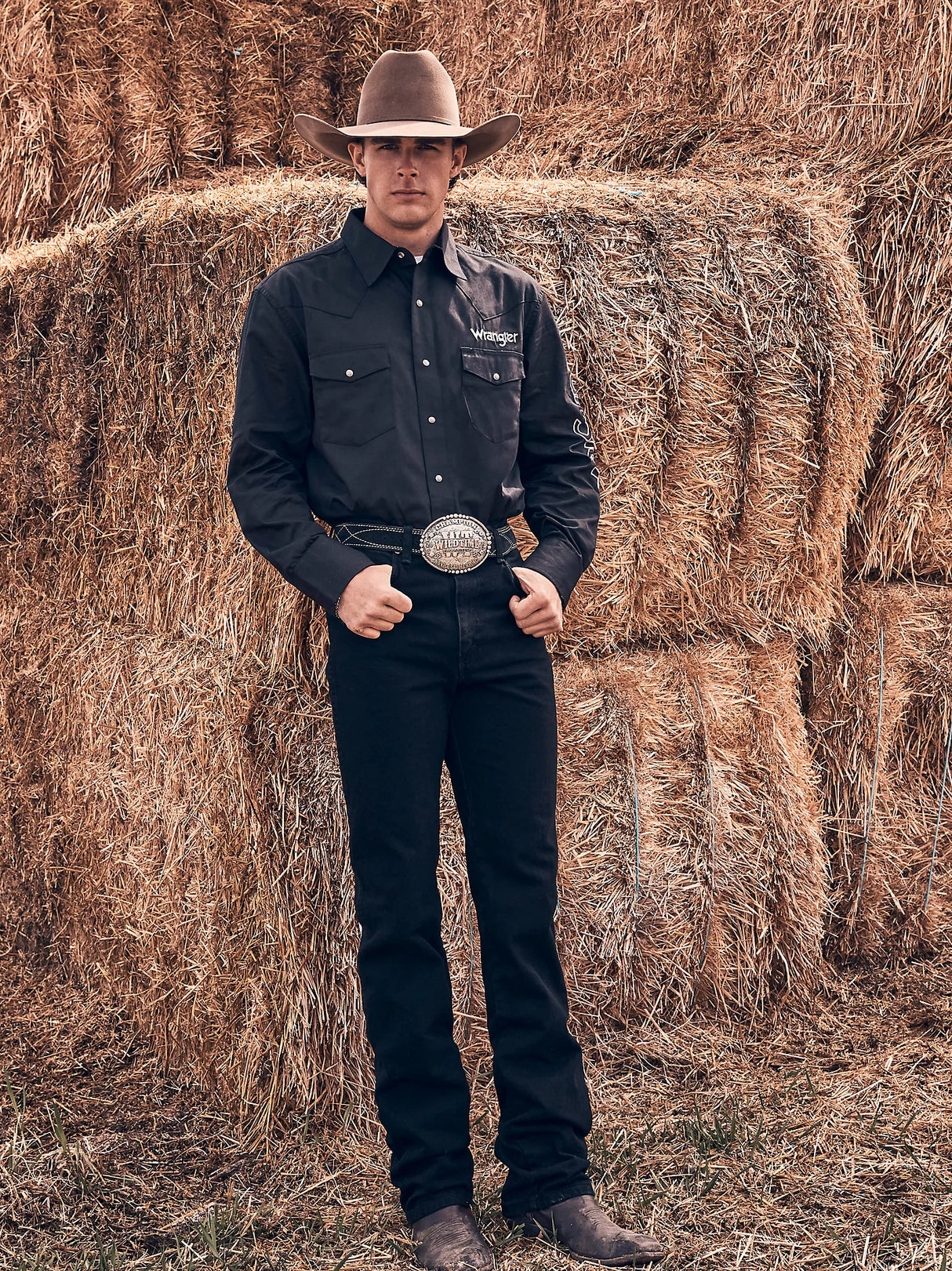 Wrangler Mens Cowboy Cut Original Jean Black