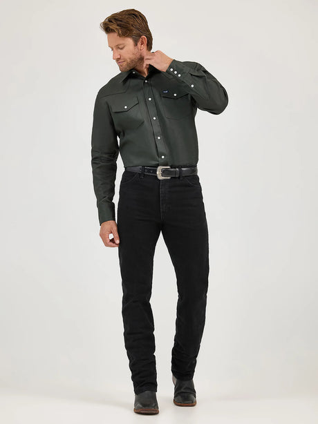Wrangler Mens Cowboy Cut Original Jean Black