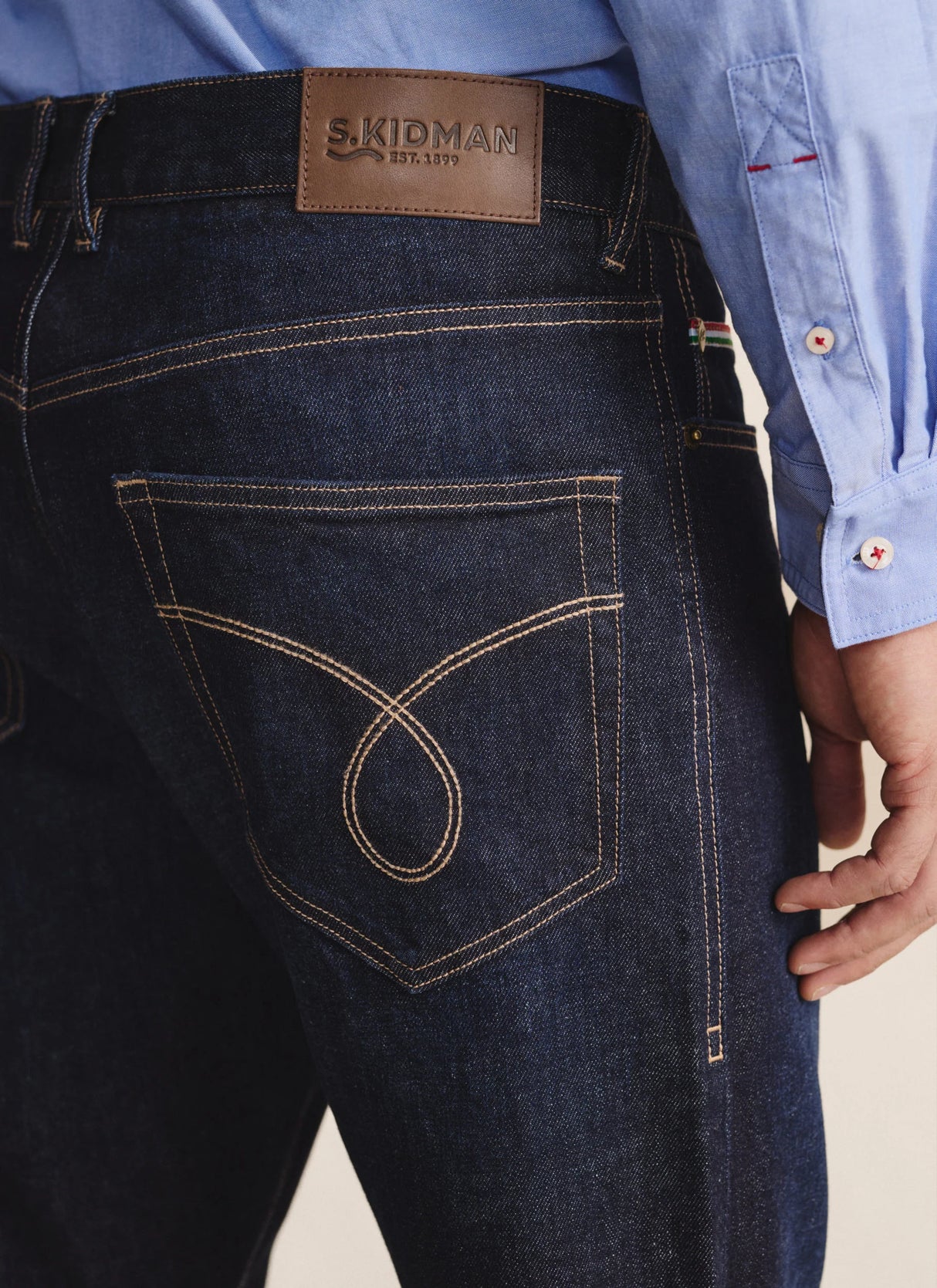 S.Kidman Mens Camden 5 Pocket Jean - Dark Wash