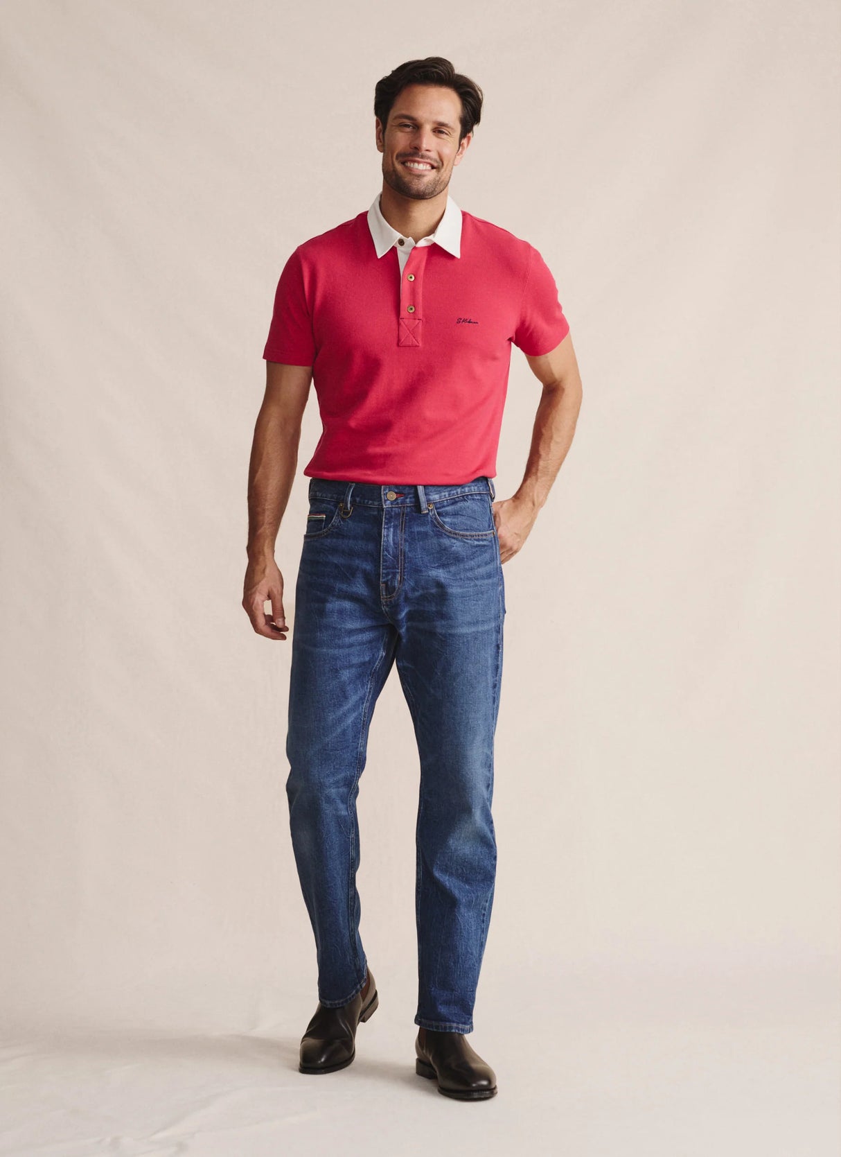 S.Kidman Mens Camden 5 Pocket Jean - Midwash