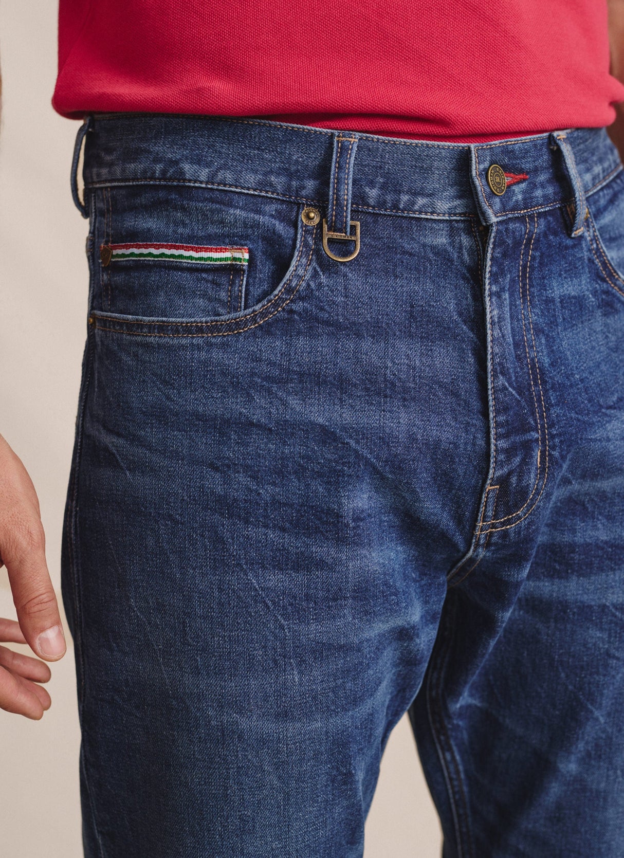 S.Kidman Mens Camden 5 Pocket Jean - Midwash