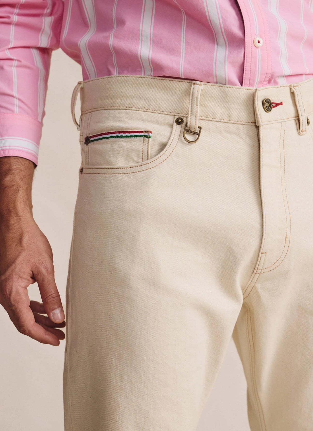 S.Kidman Camden 5 Pocket Jean - ECRU