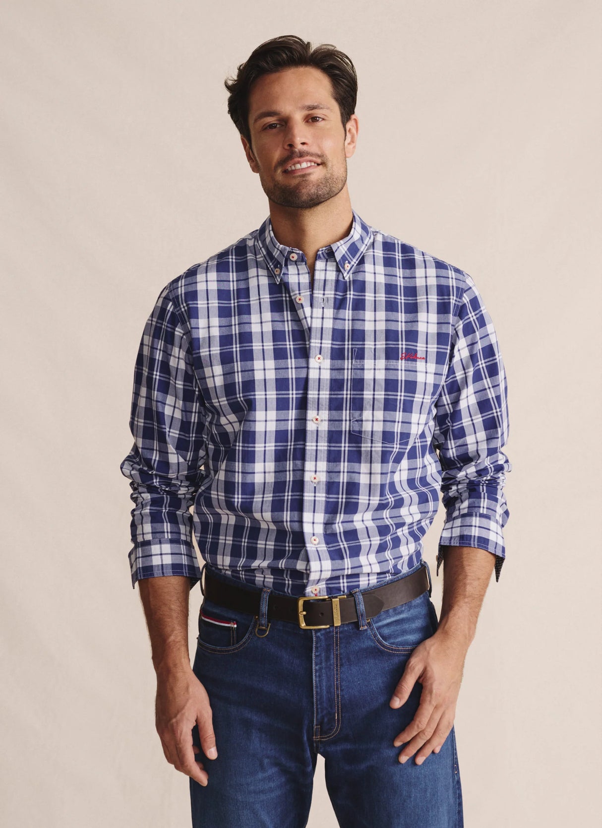 S.Kidman Aberdeen Long Sleeve Shirt - Indigo