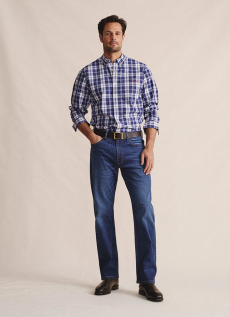 S.Kidman Aberdeen Long Sleeve Shirt - Indigo