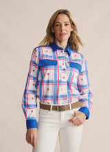 S.Kidman Camfield Half Placket Workshirt - Mid Blue
