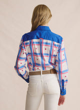 S.Kidman Camfield Half Placket Workshirt - Mid Blue