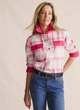 S.Kidman Camfield Half Placket Work Shirt - Pink