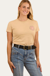 Ringers Western Signature Bull Womens Classic Fit T-Shirt - Dark Sand