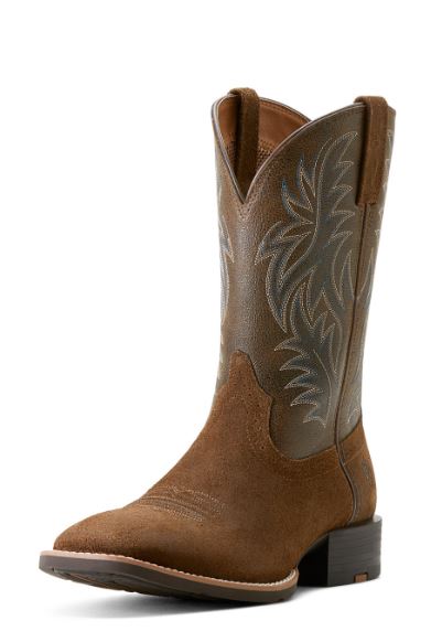 Ariat Mens Sport Western Wide Square Toe Mesa Tan Vintage Bomber Hewitt Whitty Saddlery