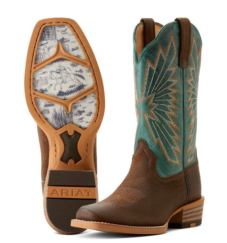 Ariat SS24 Womens Decatur Aged Smokehouse/Racing Green