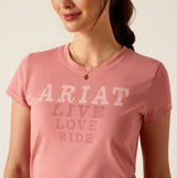 Ariat SS24 Womens Live Love Ride TShirt