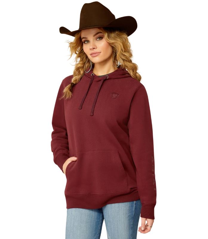 Ariat AW25 Womens Logo 2.0 Hoodie Tawny Port