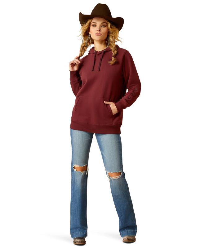 Ariat AW25 Womens Logo 2.0 Hoodie Tawny Port