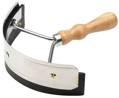 Zilco Deluxe Wooden Handled Stainless Steel Sweat Scraper