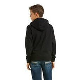 Ariat Boy's Black-Green Flag Hoodie