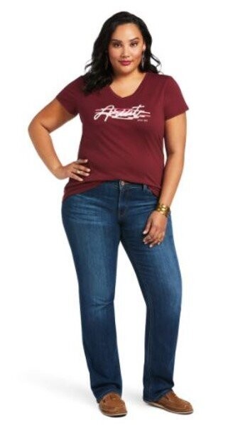 Ariat Woman's Real Logo Script Classic Tee