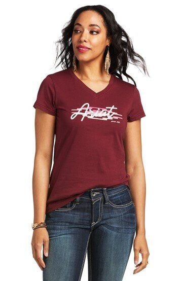 Ariat Woman's Real Logo Script Classic Tee