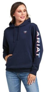 Ariat Woman's Real Logo Arm Hoodie