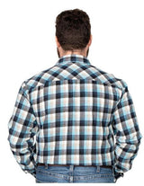 Just Country Mens Cameron Half Button Flannel Shirt