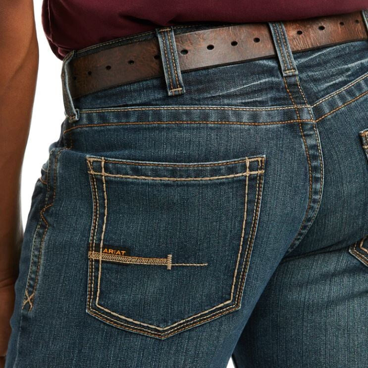 Ariat Mens Rebar M5 Durastretch Edge Slim Stackable Jean Ironside