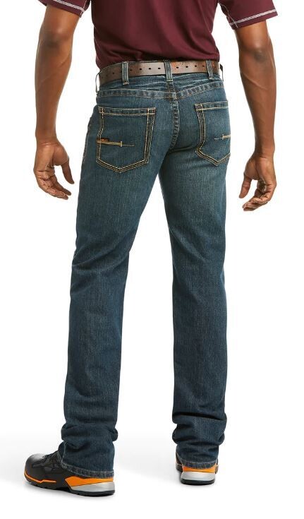 Ariat Mens Rebar M5 Durastretch Edge Slim Stackable Jean Ironside