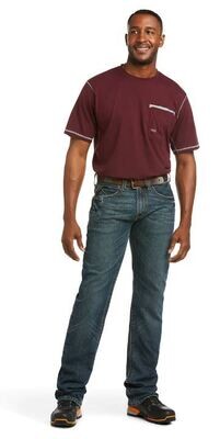 Ariat Mens Rebar M5 Durastretch Edge Slim Stackable Jean Ironside