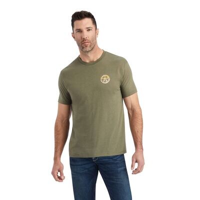 Ariat Mens Star T-shirt Military Heather