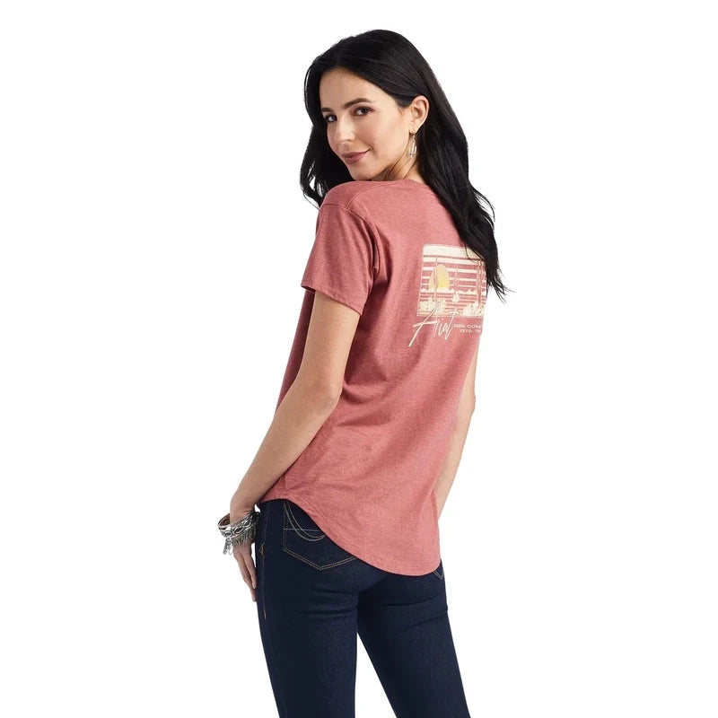 Ariat Womens Sunset Lockup Tshirt