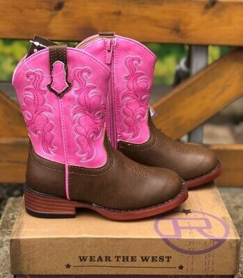 Roper Blaze Pink Toddler Boots