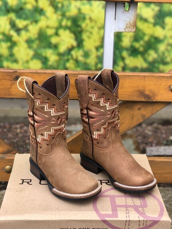 Roper Kids Monterey Aztec Tan