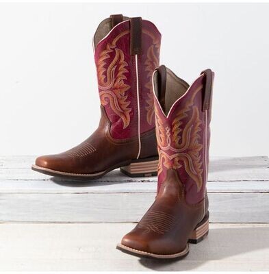 Ariat Womens Olena Vintage Caramel- Berry Rogue Boots