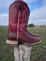 Ariat Womens Olena Vintage Caramel- Berry Rogue Boots