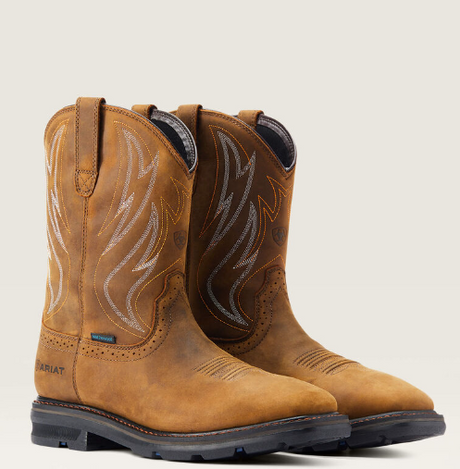 Ariat Mens Sierra Shock Shield Waterproof  Work Boot