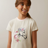 Ariat Kids Flora Tshirt Oatmeal