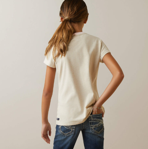 Ariat Kids Flora Tshirt Oatmeal