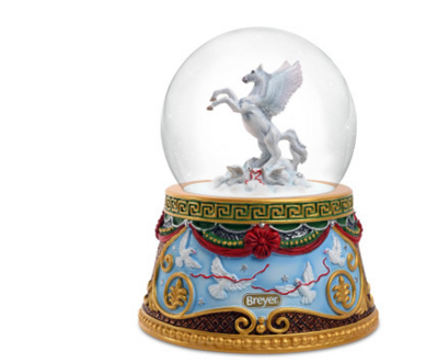 Breyer Stablemates 2023 Holiday Flight Musical Snow Globe