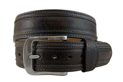 Mens Roper Belt 1 1-2 American Bison Leather