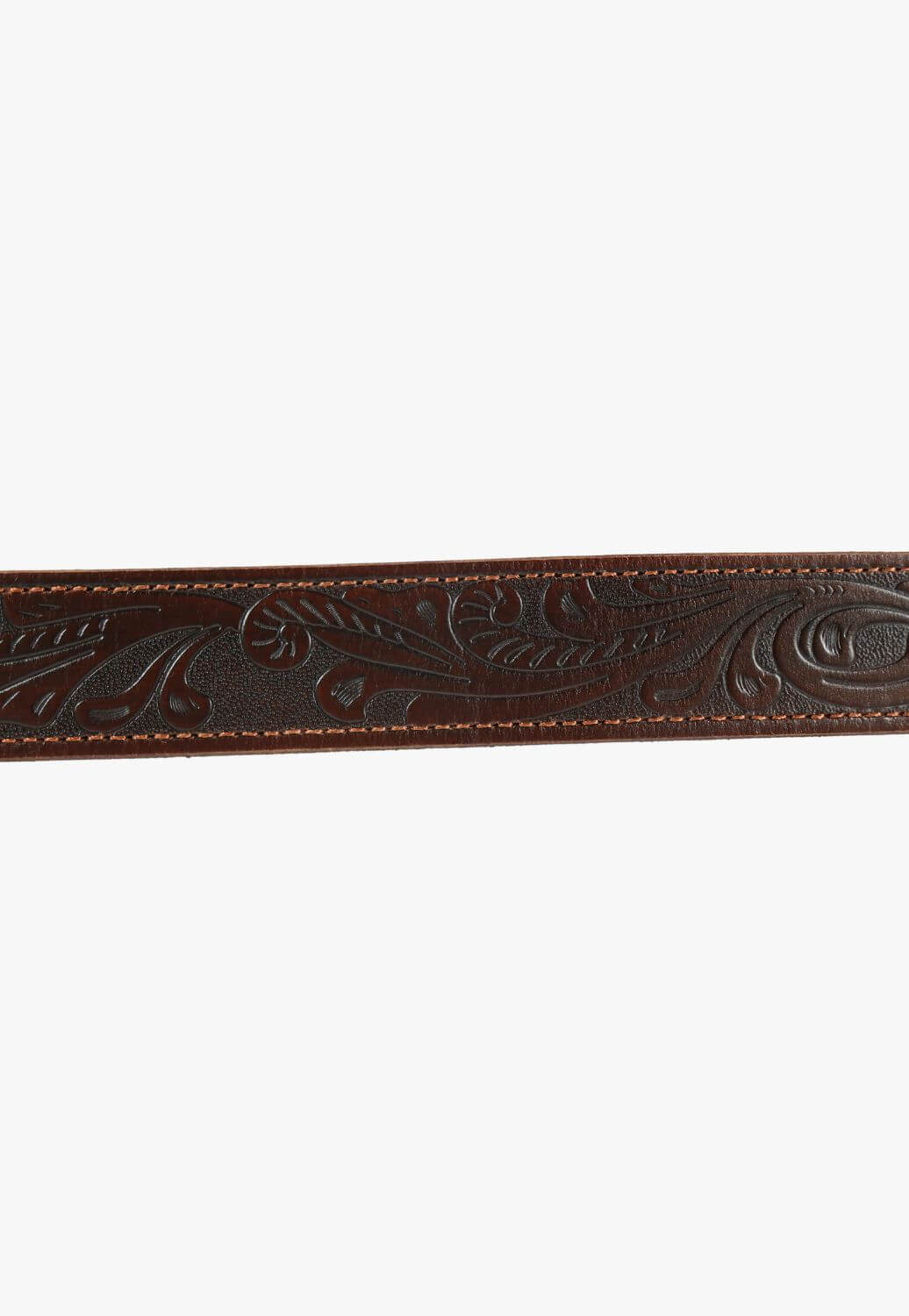 Pilbara Western Rodeo Buckle Tooled Belt