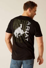 Ariat Mens Bronco Flag Tshirt