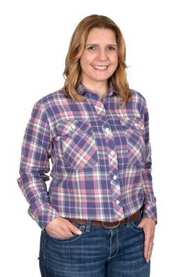 Just Country Ladies Brooke Flannel Workshirt